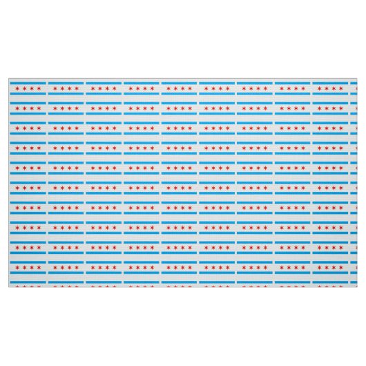 Traditionelle Chicago-Flagge Stoff (Fat Quarter (45,7 x 55,9 cm))
