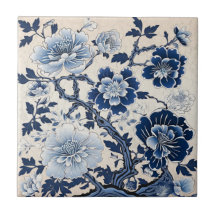 Traditionelle chinesische blaue Tintenblumenkunst