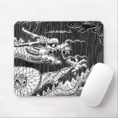 Traditionelle Chinesische Drachenfarben-Zeichnung Mousepad (Mit Mouse)