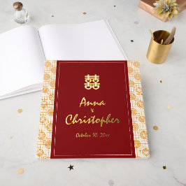 Traditionelle chinesische Hochzeit auspicious pera Gästebuch