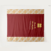 Traditionelle chinesische Hochzeit peranakan Hinte Wandteppich (Vorderseite (Horizontal))