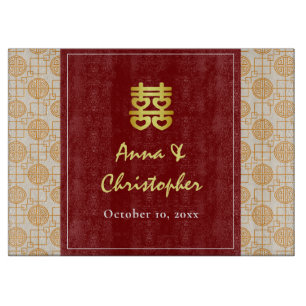 Traditionelle chinesische Hochzeit Peranakan Schneidebrett