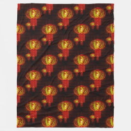 Traditionelle Chinesische Signalleuchten - Nahtlos Fleecedecke