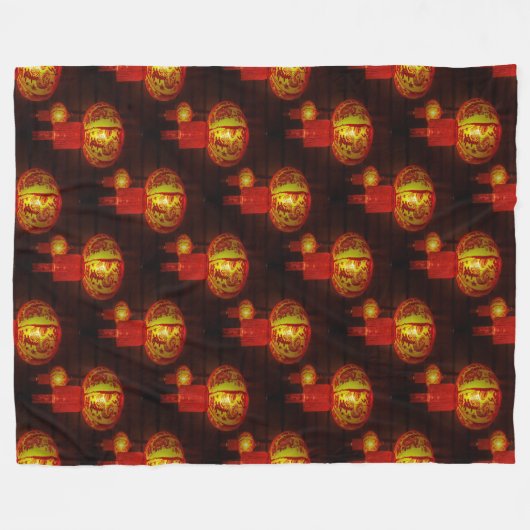 Traditionelle Chinesische Signalleuchten - Nahtlos Fleecedecke (Vorderseite (Horizontal))