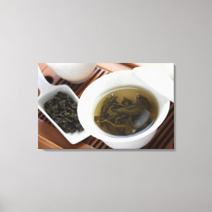 Traditionelle chinesische Teezeremonie: Oolong Tee Leinwanddruck