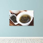 Traditionelle chinesische Teezeremonie: Oolong Tee Leinwanddruck (Insitu (Holzboden))