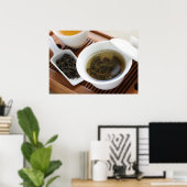 Traditionelle chinesische Teezeremonie: Oolong Tee Poster (Heimbüro)