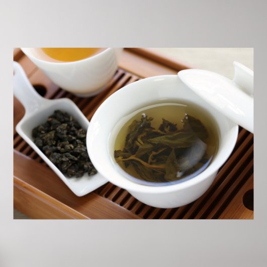 Traditionelle chinesische Teezeremonie: Oolong Tee Poster (Vorne)