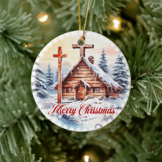 Traditionelle Christliche Kirchenleuchten aus Holz Keramik Ornament (Baum)