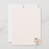 Traditionelle Church Gold Blume Save the Date (Rückseite)