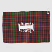 Traditionelle Clan Innes Tartan Kariert Golfhandtuch (Horizontal)