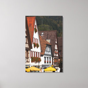 Traditionelle deutsche Häuser Leinwanddruck