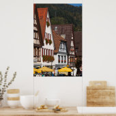Traditionelle deutsche Häuser Poster (Küche)