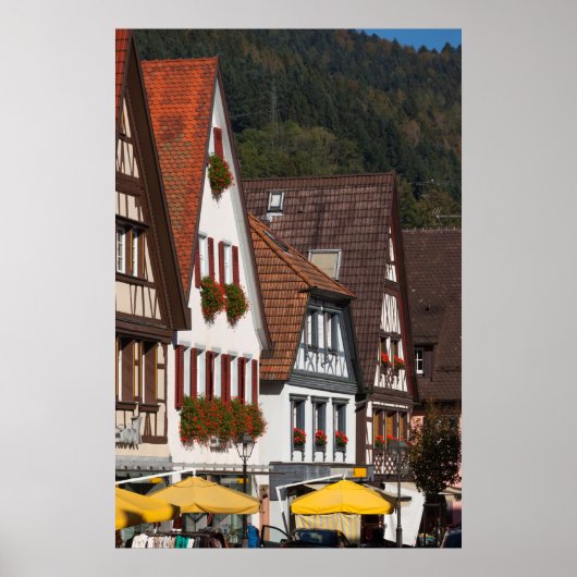 Traditionelle deutsche Häuser Poster (Vorne)