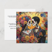 Traditionelle Día de los Muertos Einladung (Vorne/Hinten)