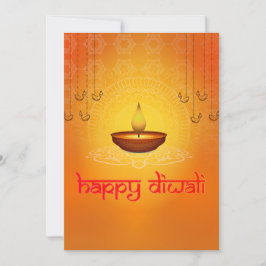 Traditionelle Diwali-Grüße Feiertagskarte