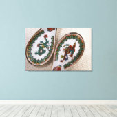 Traditionelle Drachen- und Phönix-Löffel Leinwanddruck (Insitu (Holzboden))