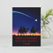 Traditionelle Drei-Weisen Weihnachtskarte Einladung (Stehend Vorderseite)