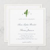 Traditionelle Dreifach-Hochzeit im Lilly-Tal Einladung (Vorne/Hinten)