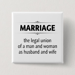 Traditionelle Ehe Button