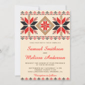 Traditionelle Einladung zur Hochzeit der Roten Woc (Vorderseite)