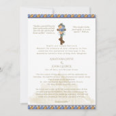 Traditionelle Einladung zur Hochzeit im BYZANTINE- (Vorderseite)