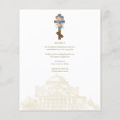 Traditionelle Einladung zur Hochzeit im BYZANTINE- (Rückseite)