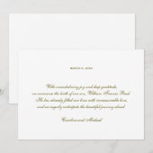 Traditionelle Elegant Gender Neutral Birth Ankündigung (Vorne/Hinten)