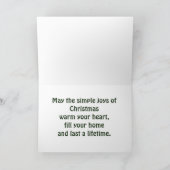 Traditionelle Eleganz Feiertagskarte (Innenseite)