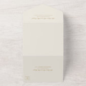 Traditionelle Elfenbeinhochzeit All In One Einladung (Außenbereich)