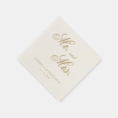 Traditionelle Elfenbeinhochzeit Serviette (Ecke)