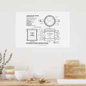 Traditionelle Englische Cider-Tasse Poster (Küche)