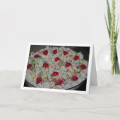 Traditionelle englische Trifle Dessert Cuisine Karte (Vorderseite)