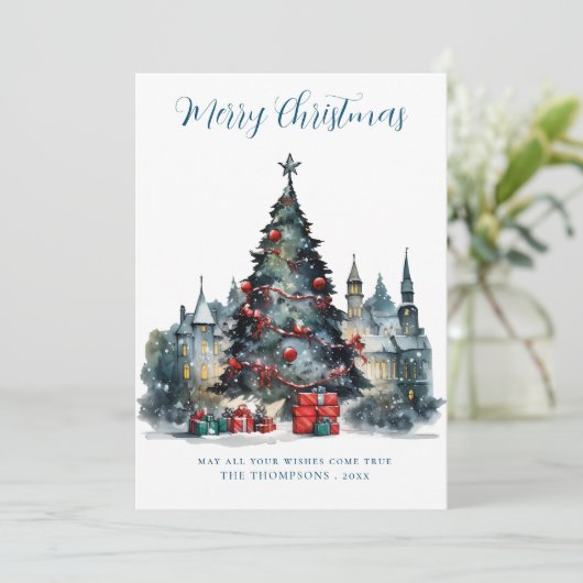 Traditionelle Feiertage Frohe Weihnachten (Stehend Vorderseite)