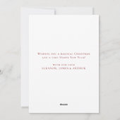 Traditionelle Feiertage Frohe Weihnachten (Rückseite)