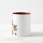 Traditionelle festliche Nutcracker Weihnachten Zwe Tasse (Zentrum)