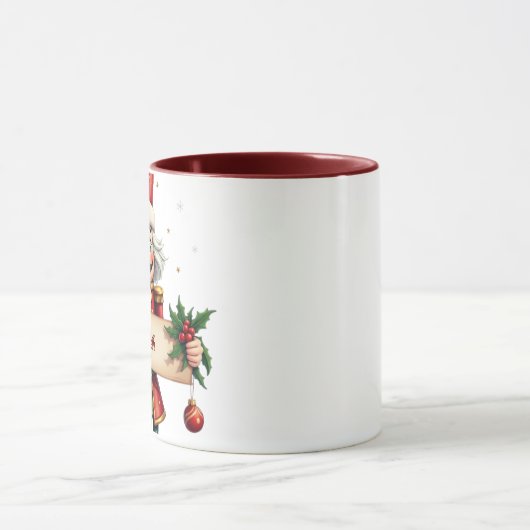 Traditionelle festliche Nutcracker Weihnachten Zwe Tasse (Zentrum)