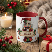 Traditionelle festliche Nutcracker Weihnachten Zwe Tasse
