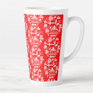Traditionelle finnische Weihnachtsdekoration Milchtasse