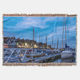 Traditionelle Fischerstadt Nachtszene Decke