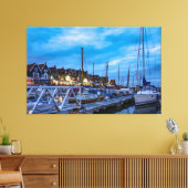 Traditionelle Fischerstadt Nachtszene Leinwanddruck (Insitu (Wohnzimmer))