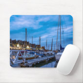 Traditionelle Fischerstadt Nachtszene Mousepad (Mit Mouse)