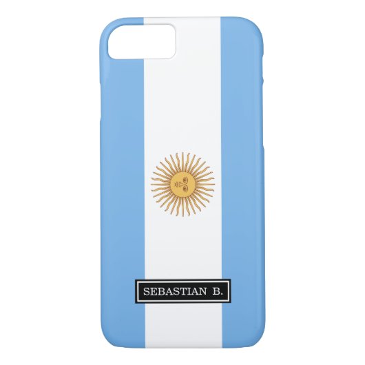 Traditionelle Flagge Argentiniens Case-Mate iPhone Hülle (Rückseite)