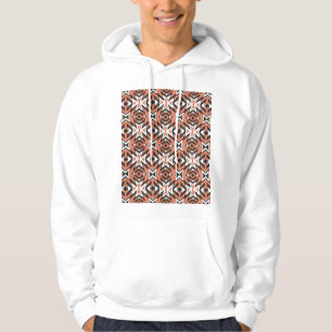 Traditionelle Fliesen, ethnische Korallen geometri Hoodie