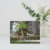 Traditionelle Foie Gras Gänse Bar Postkarte (Stehend Vorderseite)