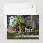 Traditionelle Foie Gras Gänse Bar Postkarte (Vorne/Hinten)