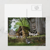 Traditionelle Foie Gras Gänse Postkarte (Vorne/Hinten)