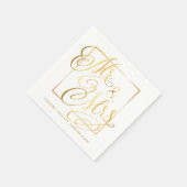 Traditionelle formelle elegante Hochzeit Serviette (Ecke)