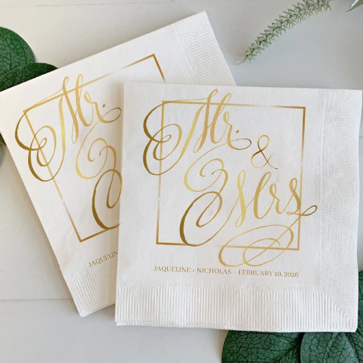 Traditionelle formelle elegante Hochzeit Serviette