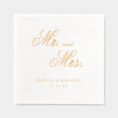 Traditionelle formelle Hochzeit Servietten Mit Folie (Vorderseite)